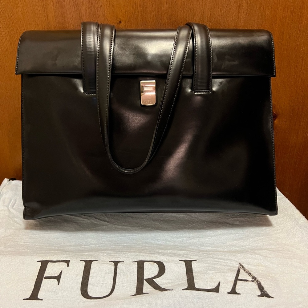 Vintage Structured Furla Work Bag/Computer Bag - image 1